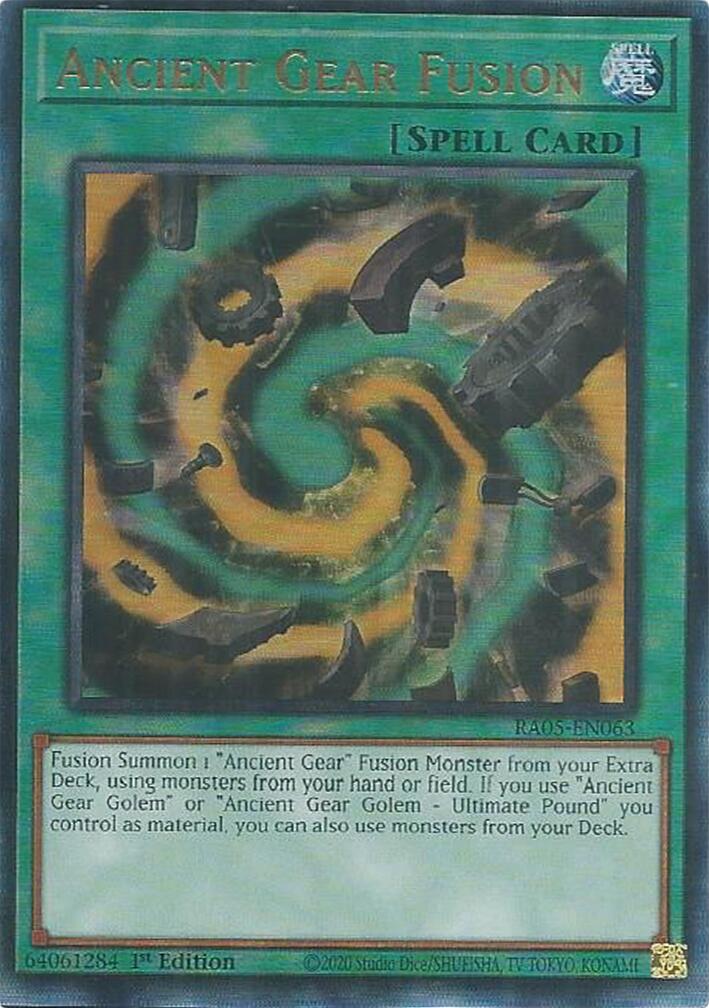 Ancient Gear Fusion (Ultimate Rare) [RA05-EN063] Ultimate Rare | Total Play