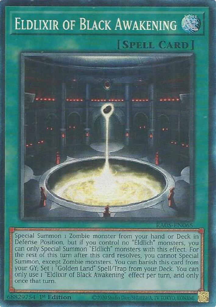Eldlixir of Black Awakening (Collector's Rare) [RA05-EN065] Collector's Rare | Total Play