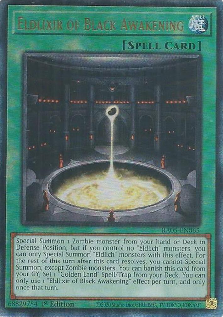 Eldlixir of Black Awakening (Ultimate Rare) [RA05-EN065] Ultimate Rare | Total Play