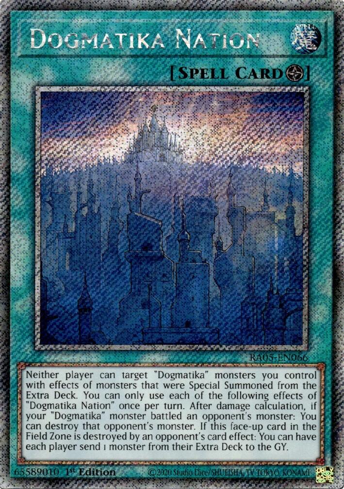 Dogmatika Nation (Platinum Secret Rare) [RA05-EN066] Platinum Secret Rare | Total Play