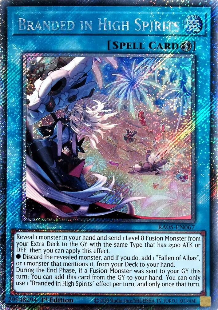 Branded in High Spirits (Platinum Secret Rare) [RA05-EN067] Platinum Secret Rare | Total Play