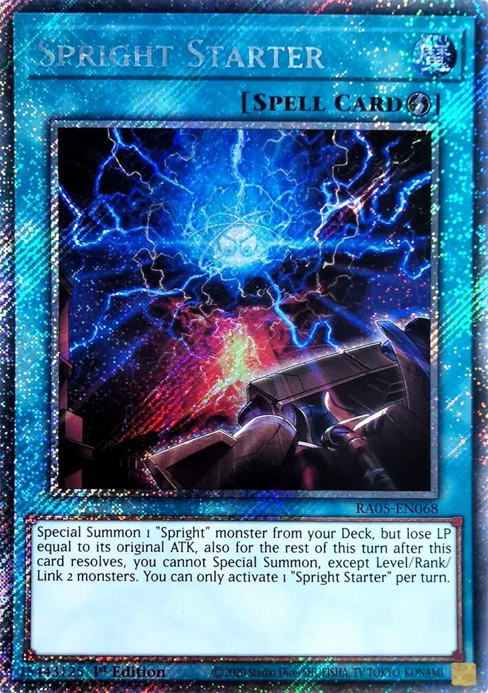 Spright Starter (Platinum Secret Rare) [RA05-EN068] Platinum Secret Rare | Total Play