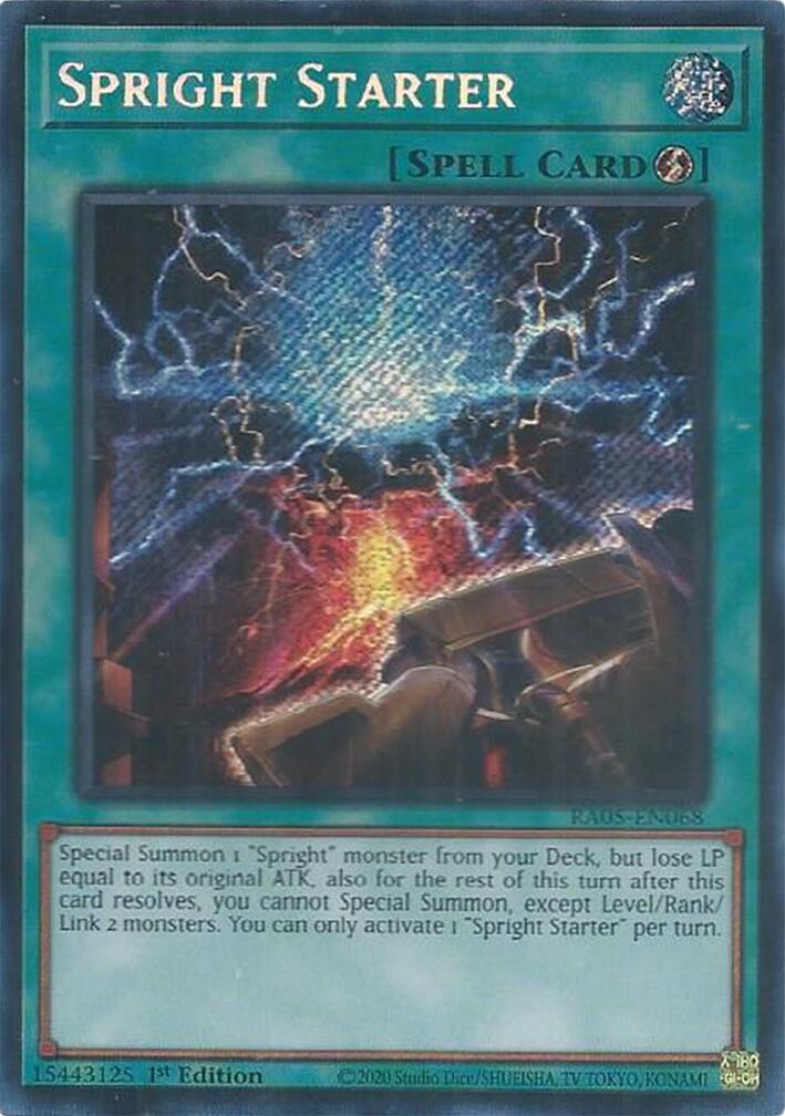 Spright Starter (Secret Rare) [RA05-EN068] Secret Rare | Total Play
