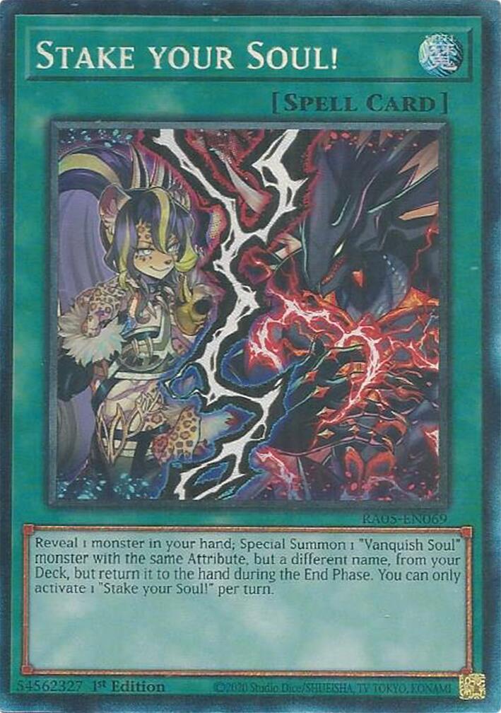 Stake your Soul! (Collector's Rare) [RA05-EN069] Collector's Rare | Total Play