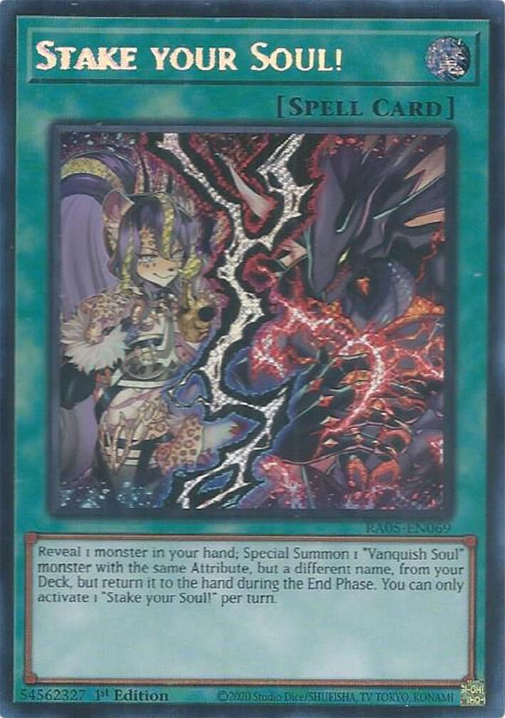Stake your Soul! (Secret Rare) [RA05-EN069] Secret Rare | Total Play