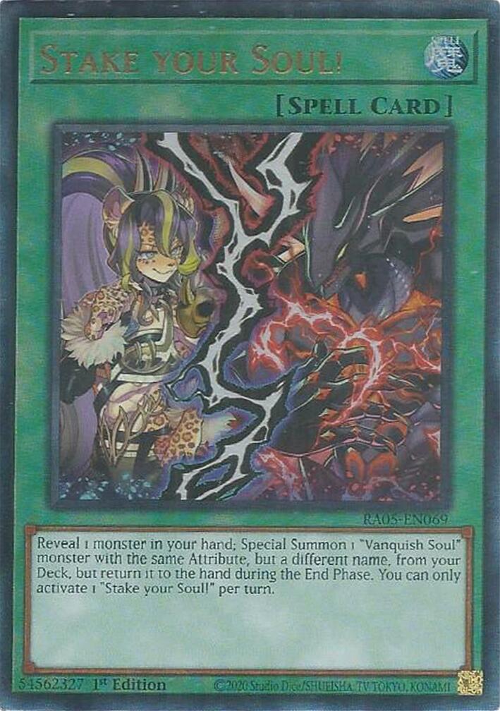 Stake your Soul! (Ultimate Rare) [RA05-EN069] Ultimate Rare | Total Play