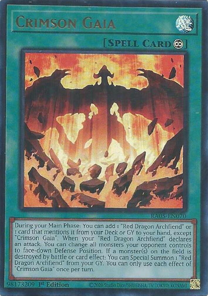 Crimson Gaia (Ultra Rare) [RA05-EN070] Ultra Rare | Total Play