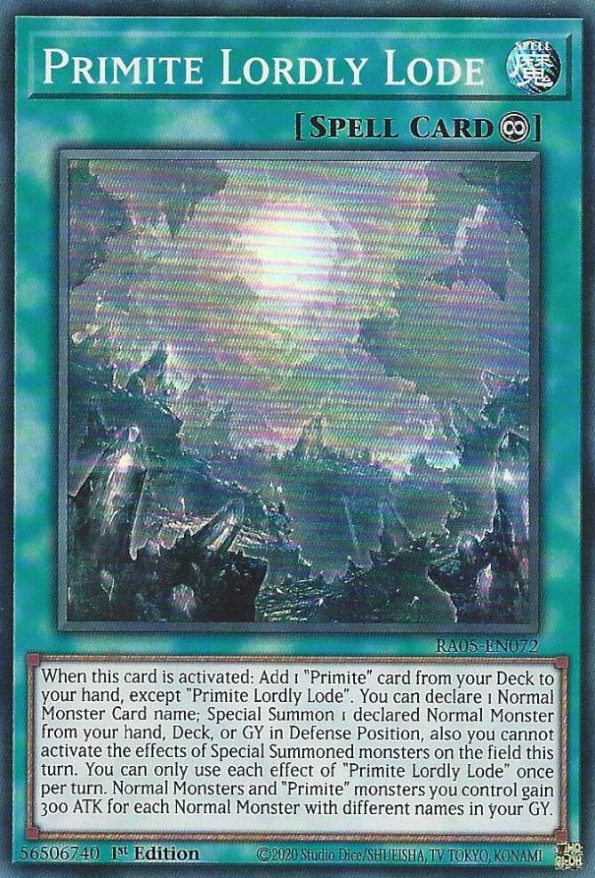 Primite Lordly Lode [RA05-EN072] Super Rare | Total Play