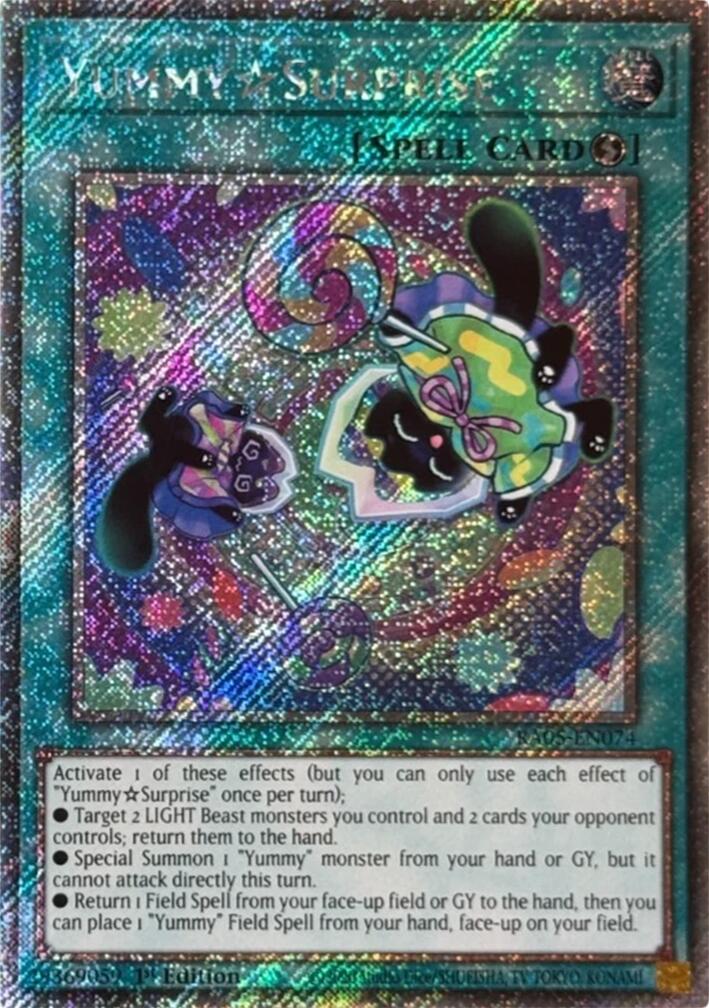 YummySurprise (Platinum Secret Rare) [RA05-EN074] Platinum Secret Rare | Total Play