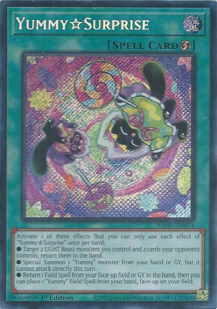 YummySurprise (Secret Rare) [RA05-EN074] Secret Rare | Total Play