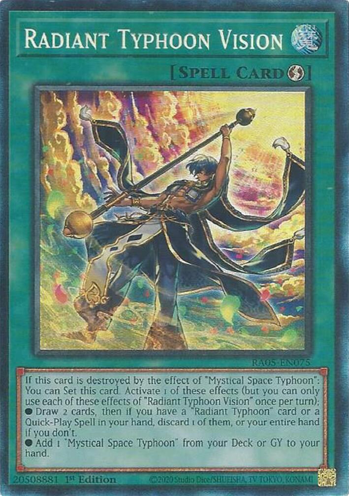 Radiant Typhoon Vision (Collector's Rare) [RA05-EN075] Collector's Rare | Total Play