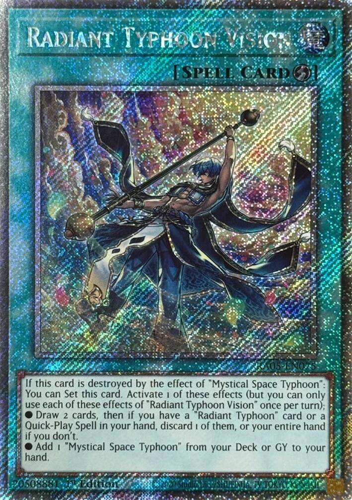 Radiant Typhoon Vision (Platinum Secret Rare) [RA05-EN075] Platinum Secret Rare | Total Play