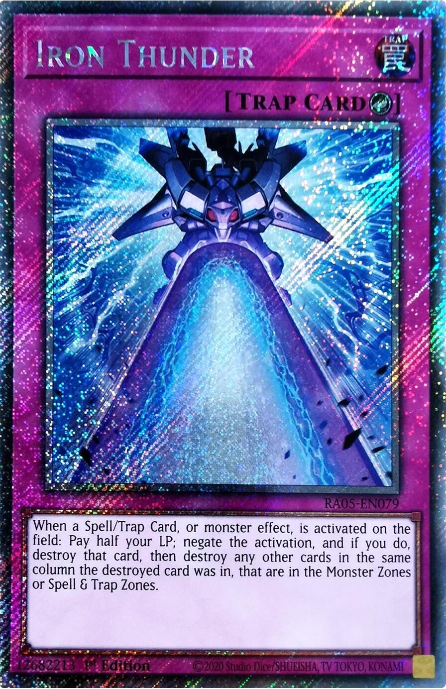Iron Thunder (Platinum Secret Rare) [RA05-EN079] Platinum Secret Rare | Total Play