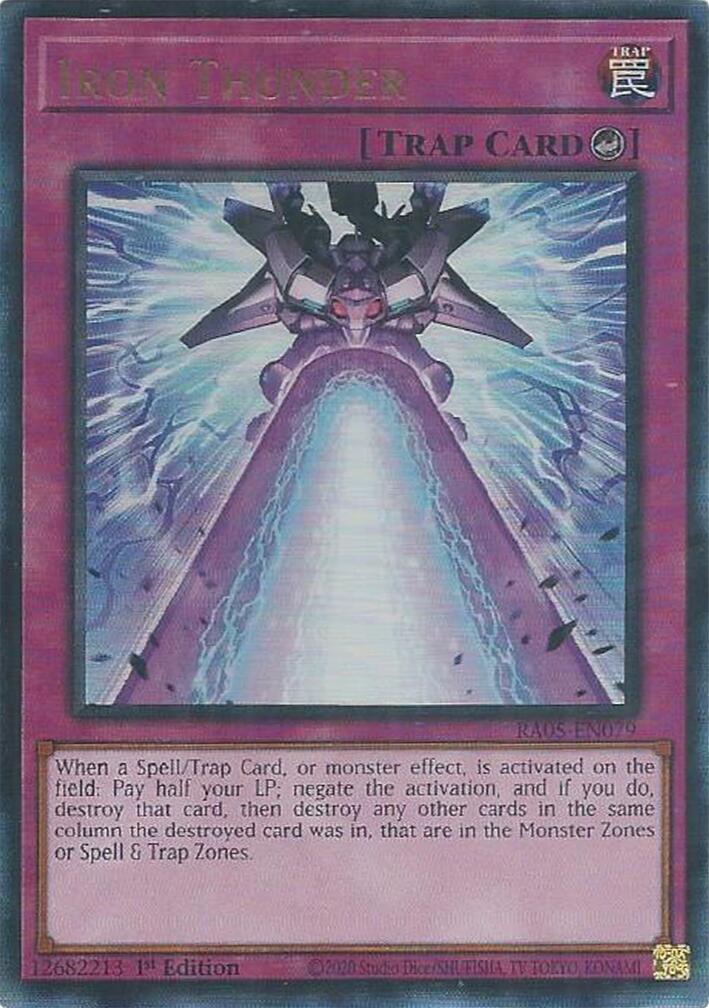 Iron Thunder (Ultimate Rare) [RA05-EN079] Ultimate Rare | Total Play