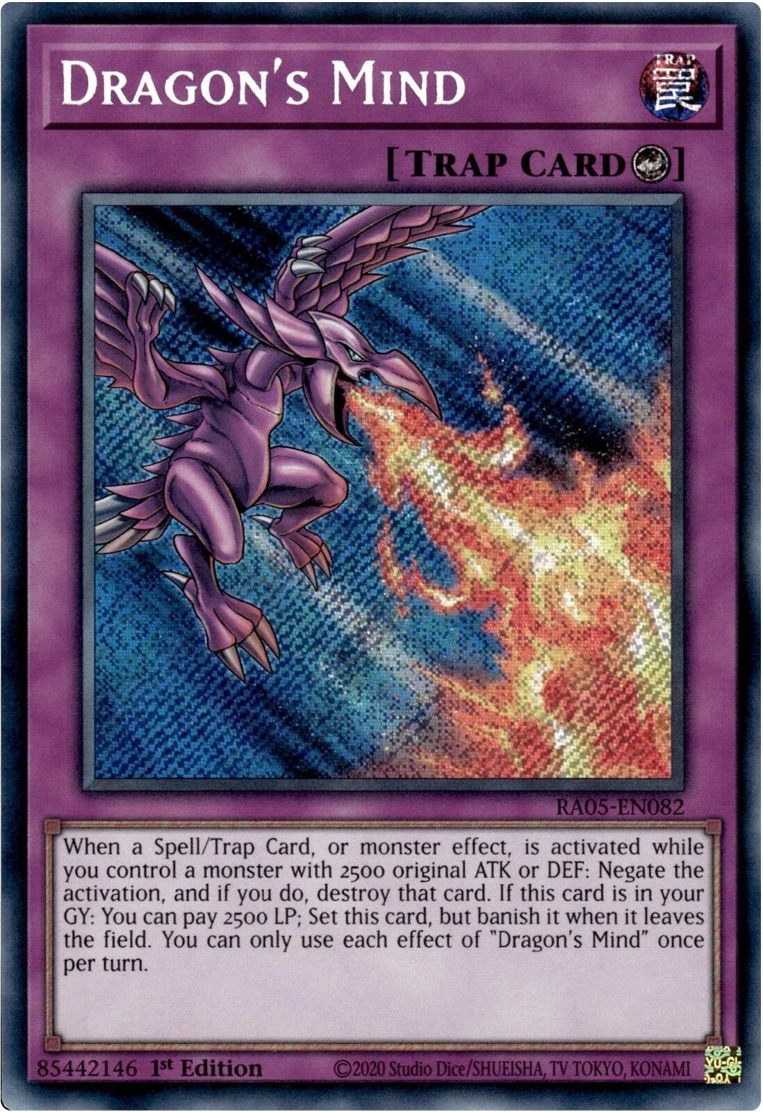 Dragon's Mind (Secret Rare) [RA05-EN082] Secret Rare | Total Play