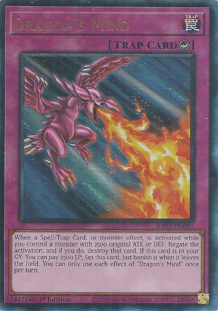 Dragon's Mind (Ultimate Rare) [RA05-EN082] Ultimate Rare | Total Play