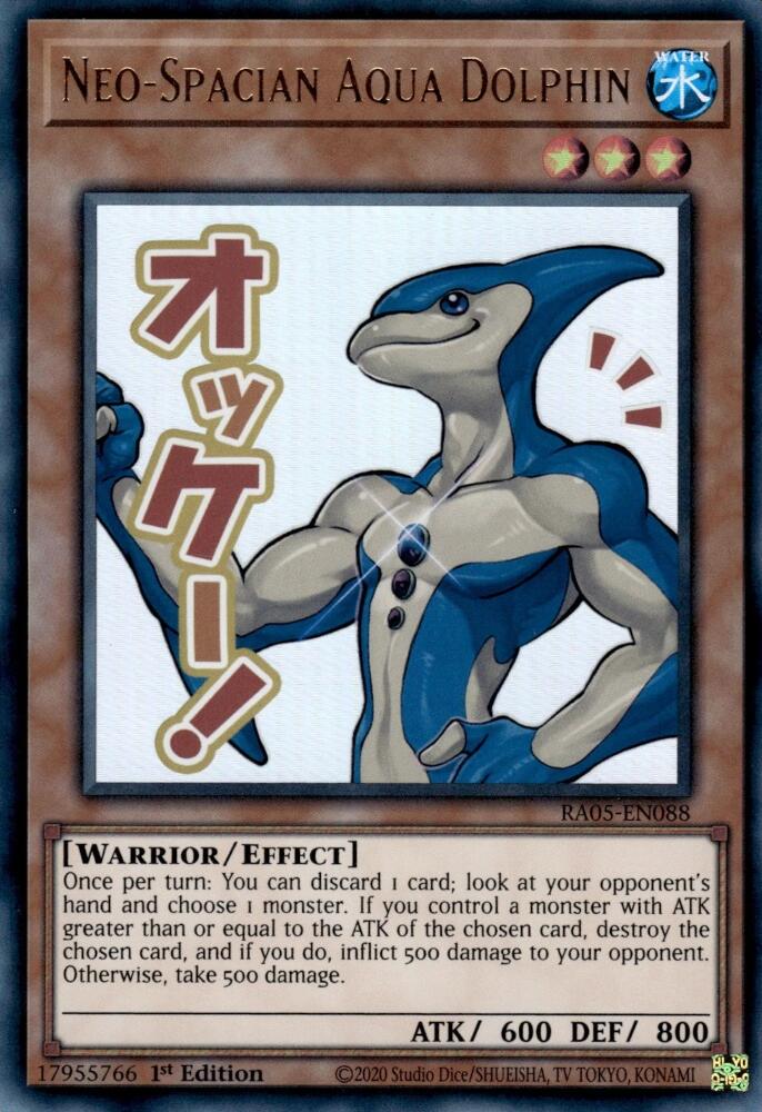 Neo-Spacian Aqua Dolphin [RA05-EN088] Ultra Rare | Total Play