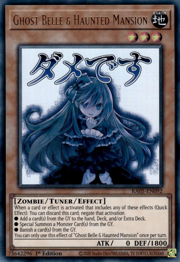 Ghost Belle & Haunted Mansion [RA05-EN092] Ultra Rare | Total Play