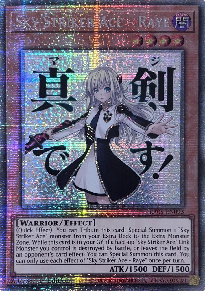 Sky Striker Ace - Raye (Starlight Rare) [RA05-EN093] Starlight Rare | Total Play