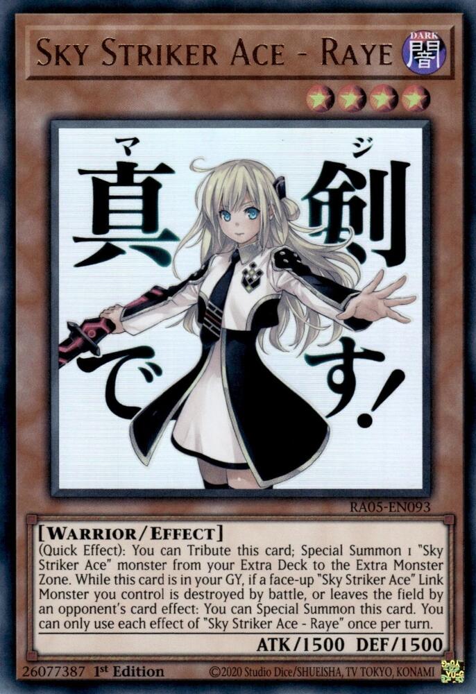 Sky Striker Ace - Raye [RA05-EN093] Ultra Rare | Total Play