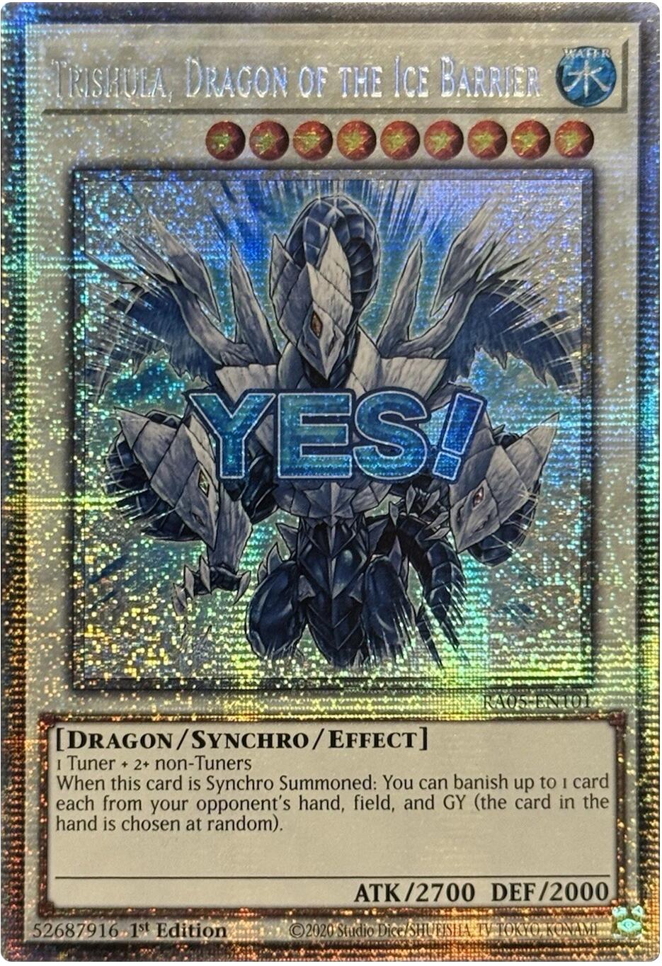 Trishula, Dragon of the Ice Barrier (Starlight Rare) [RA05-EN101] Starlight Rare | Total Play