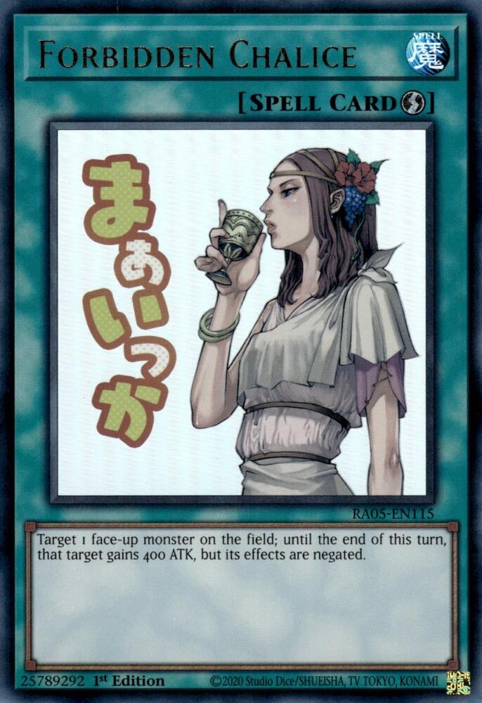 Forbidden Chalice [RA05-EN115] Ultra Rare | Total Play