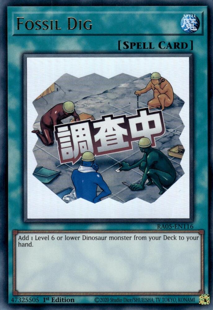 Fossil Dig [RA05-EN116] Ultra Rare | Total Play