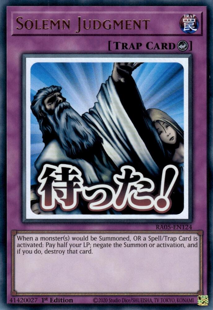 Solemn Judgment [RA05-EN124] Ultra Rare | Total Play
