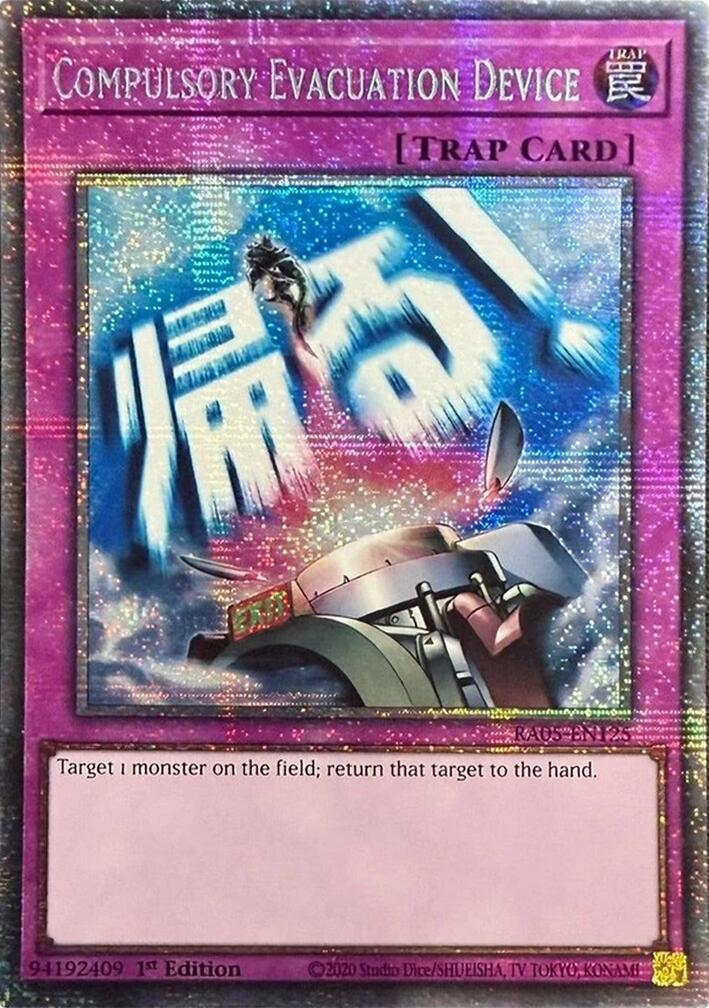 Compulsory Evacuation Device (Starlight Rare) [RA05-EN125] Starlight Rare | Total Play
