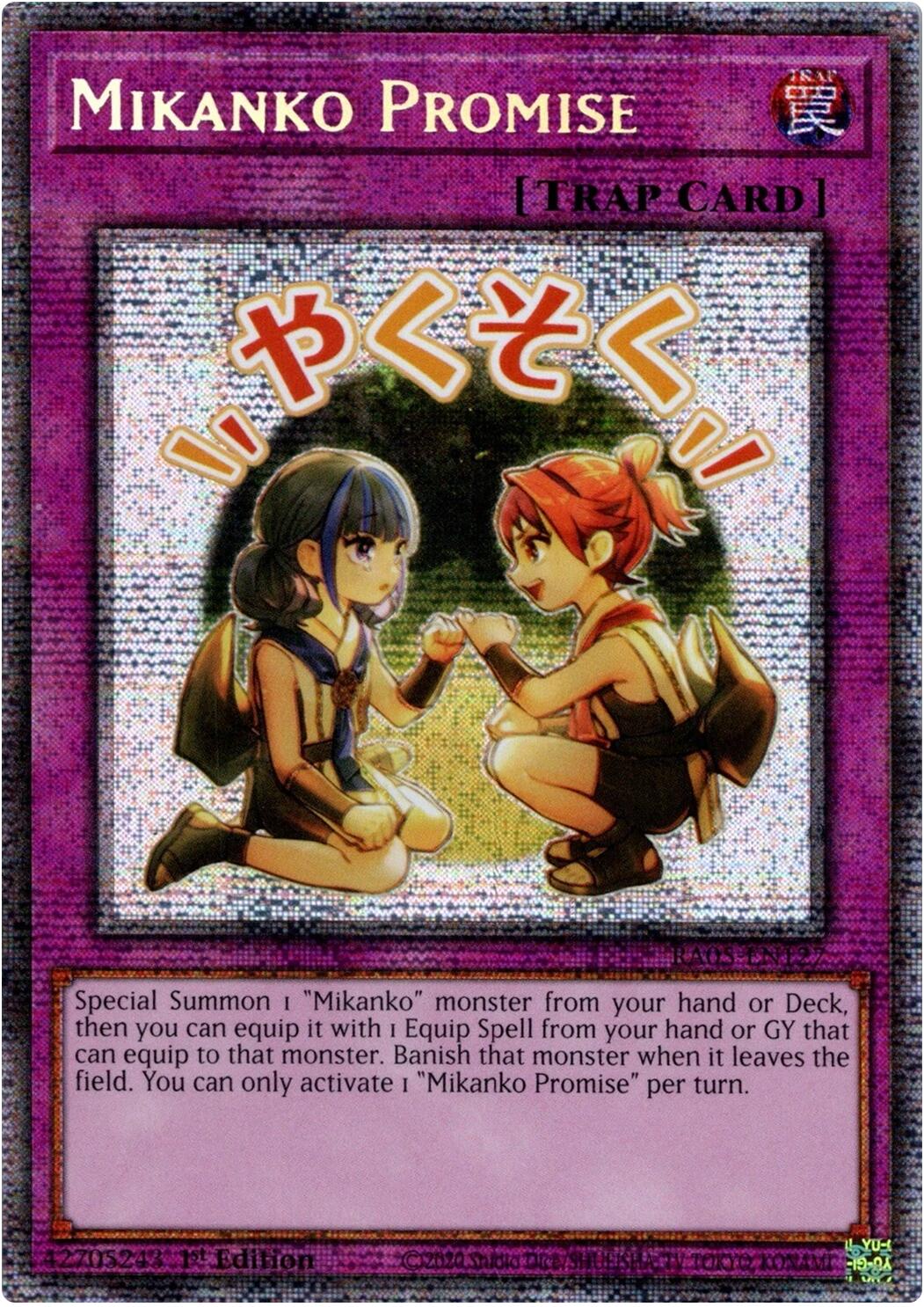 Mikanko Promise (Starlight Rare) [RA05-EN127] Starlight Rare | Total Play