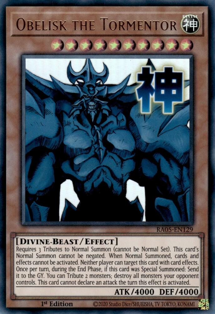 Obelisk the Tormentor [RA05-EN129] Ultra Rare | Total Play
