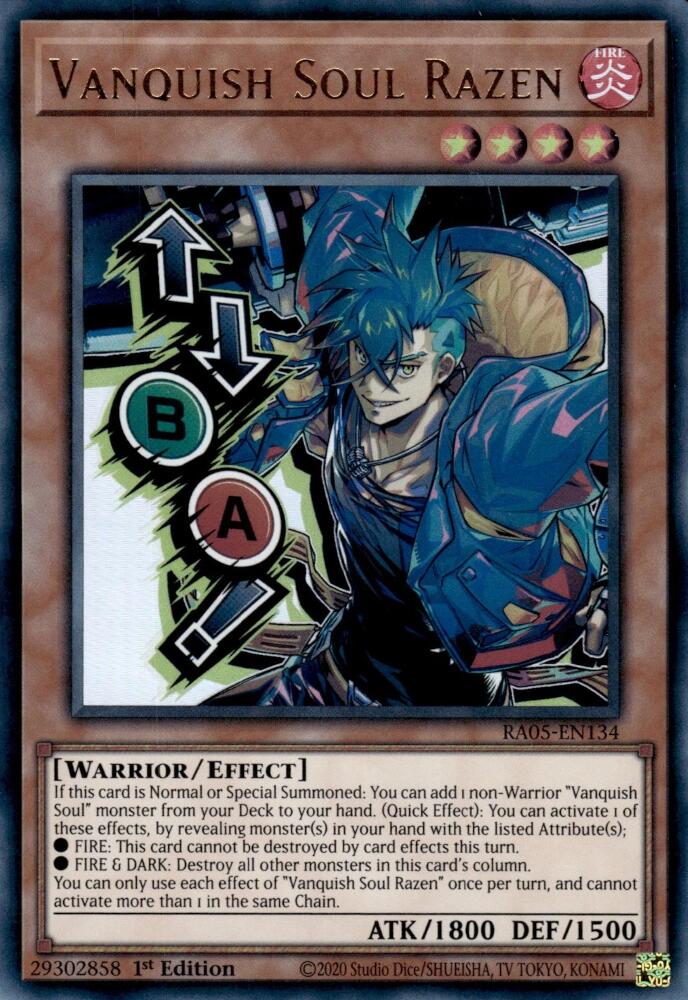 Vanquish Soul Razen [RA05-EN134] Ultra Rare | Total Play