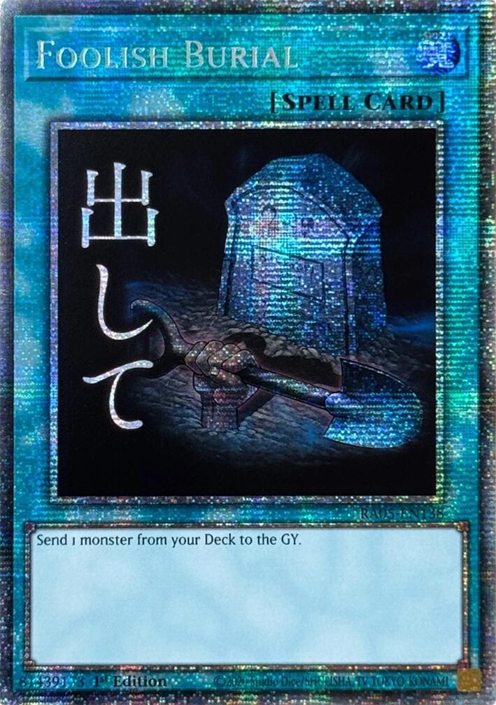 Foolish Burial (Starlight Rare) [RA05-EN138] Starlight Rare | Total Play