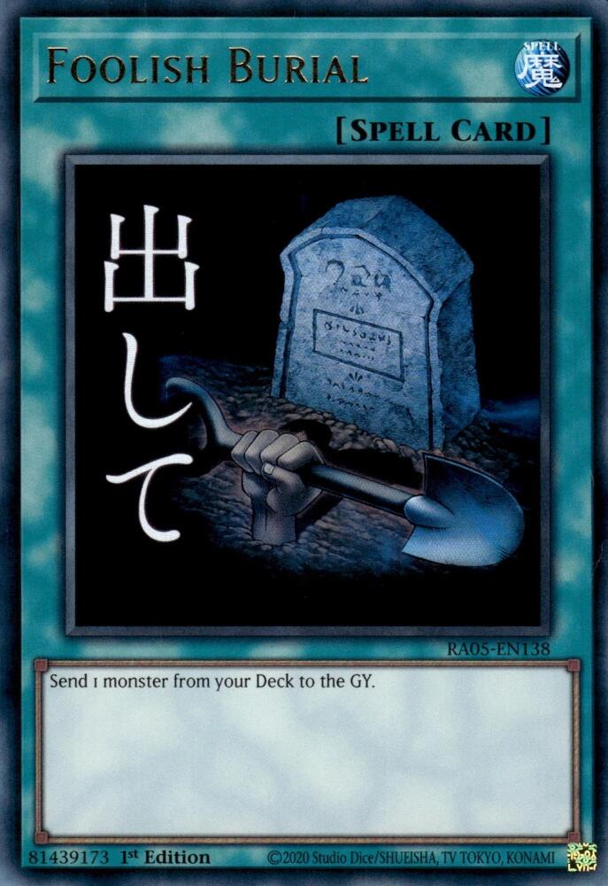 Foolish Burial [RA05-EN138] Ultra Rare | Total Play