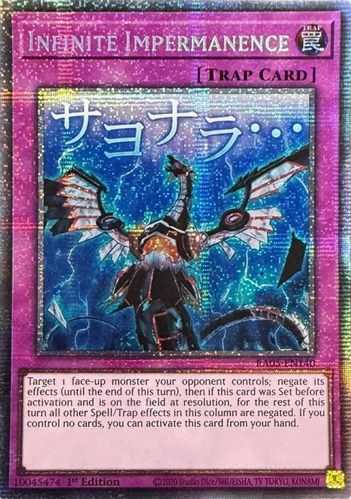 Infinite Impermanence (Starlight Rare) [RA05-EN140] Starlight Rare | Total Play