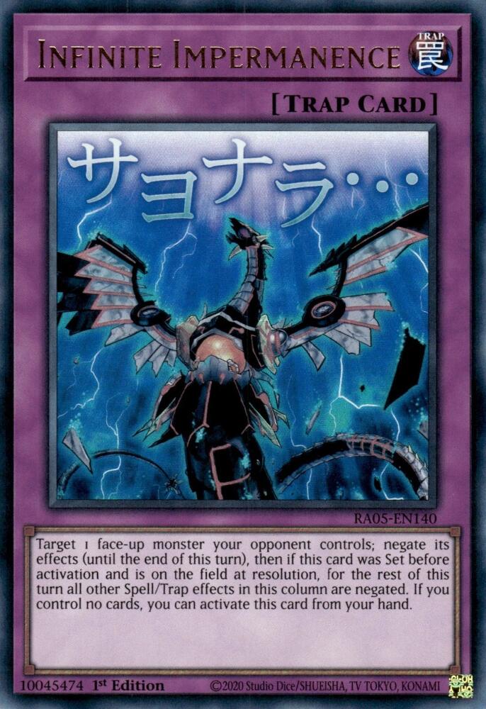 Infinite Impermanence [RA05-EN140] Ultra Rare | Total Play