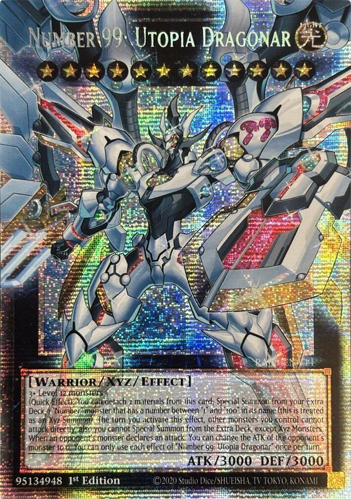 Number 99: Utopia Dragonar (Starlight Rare) [RA05-EN144] Starlight Rare | Total Play