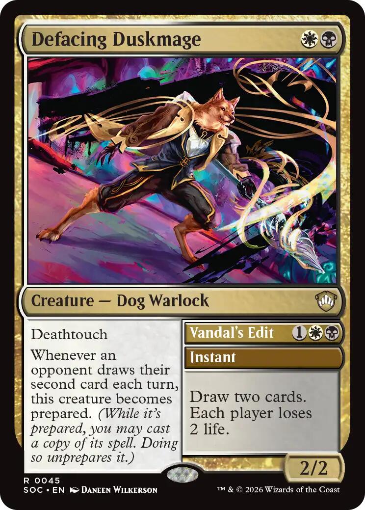 Defacing Duskmage [Secrets of Strixhaven Commander] | Total Play