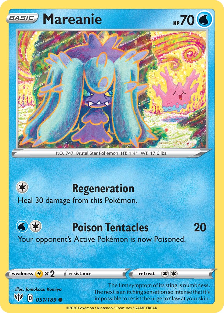 Mareanie (051/189) [Sword & Shield: Darkness Ablaze] | Total Play