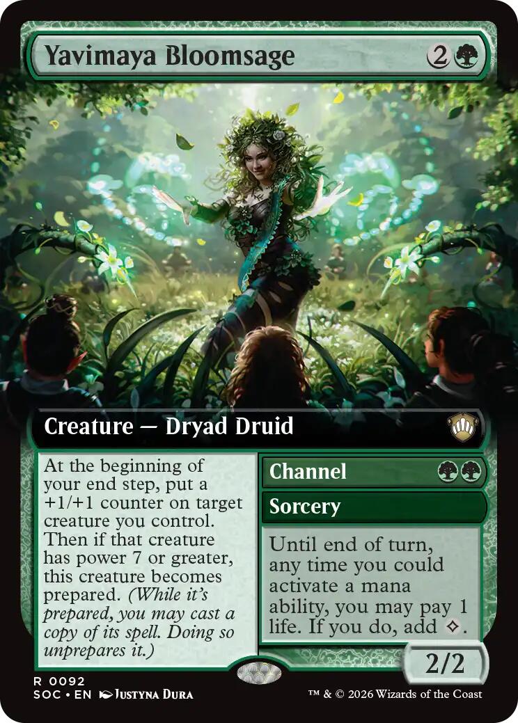 Yavimaya Bloomsage (Extended Art) [Secrets of Strixhaven Commander] | Total Play