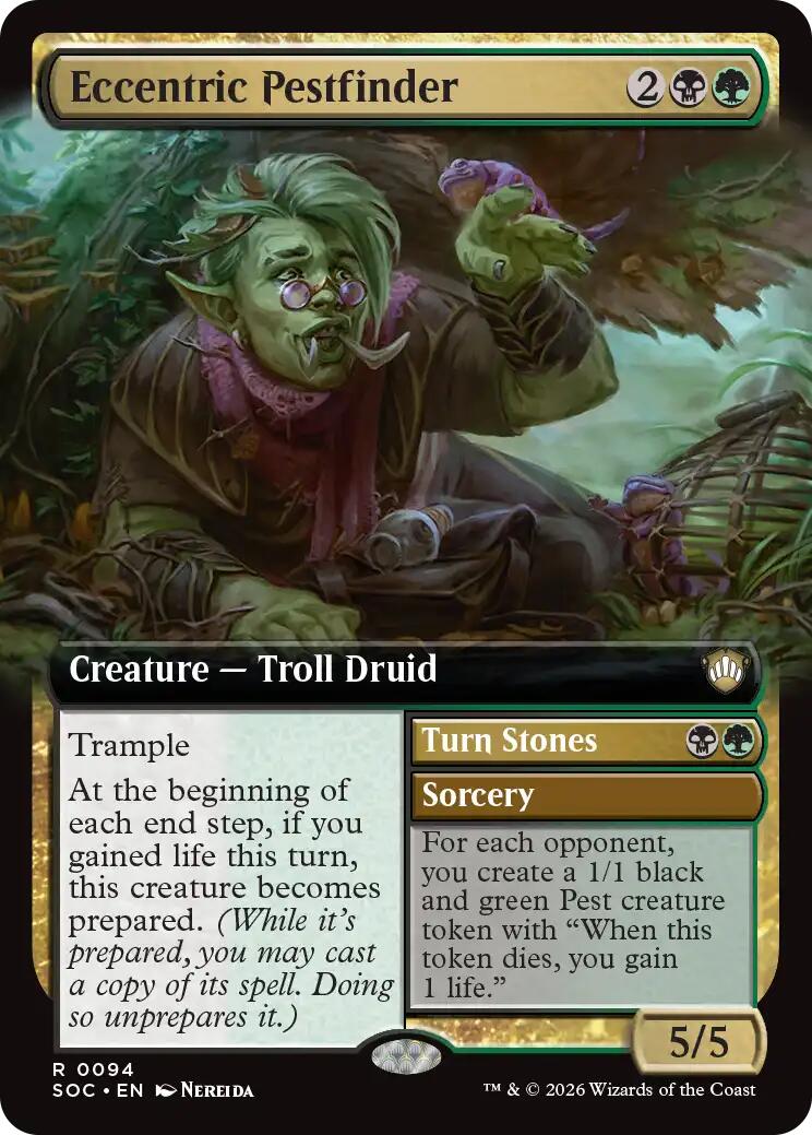 Eccentric Pestfinder (Extended Art) [Secrets of Strixhaven Commander] | Total Play