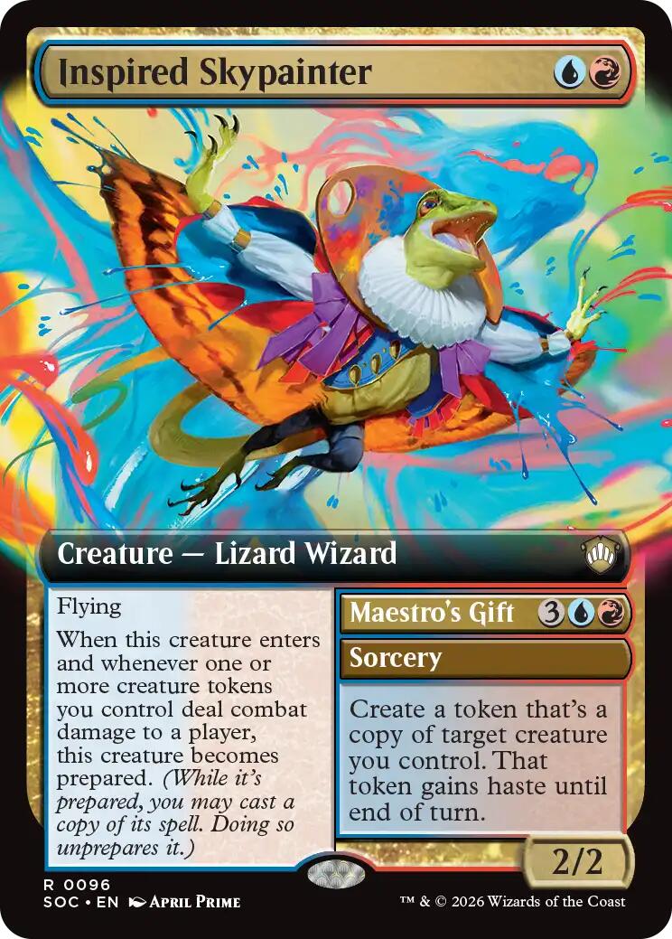 Inspired Skypainter (Extended Art) [Secrets of Strixhaven Commander] | Total Play