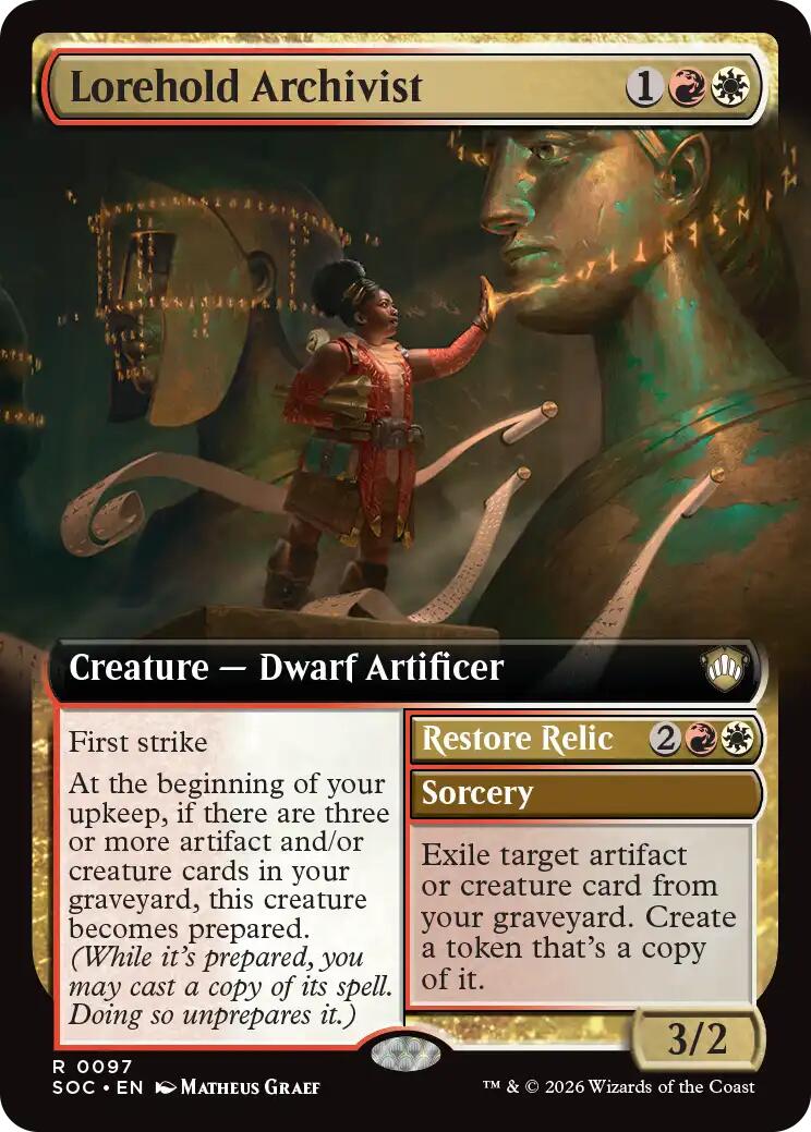Lorehold Archivist (Extended Art) [Secrets of Strixhaven Commander] | Total Play