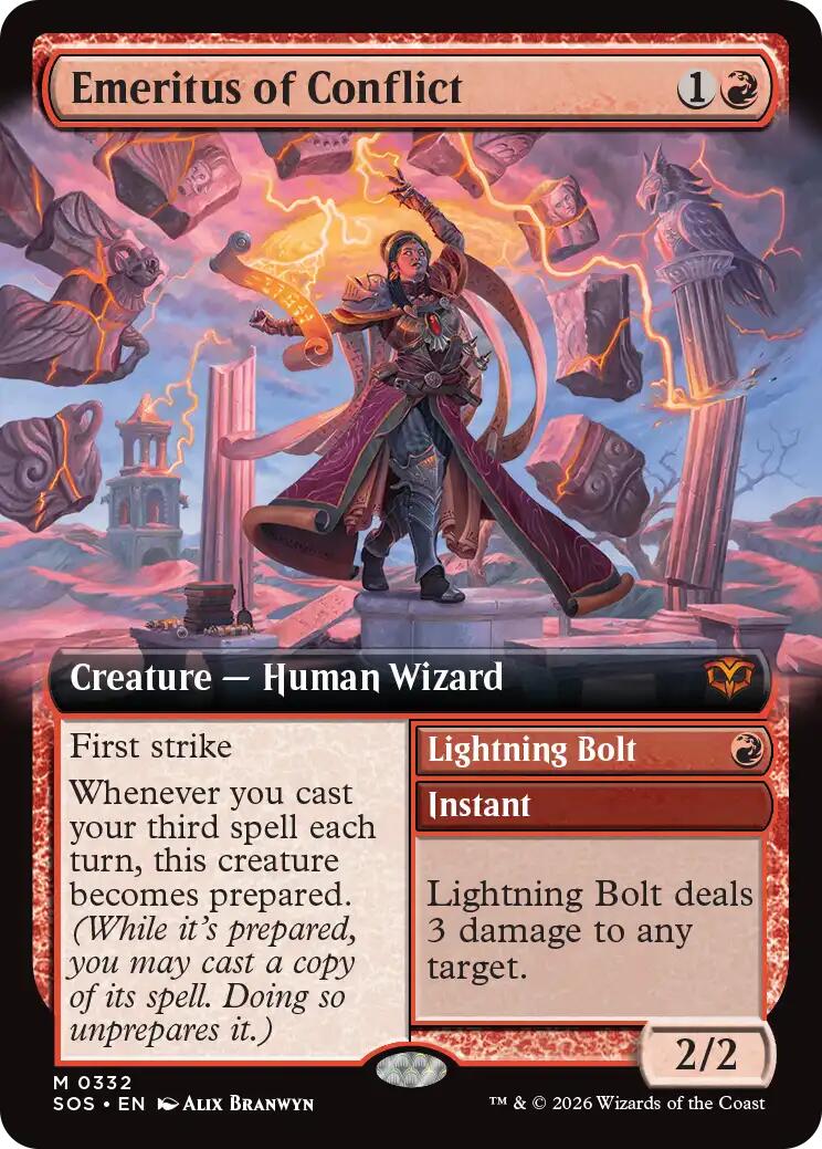 Emeritus of Conflict (Extended Art) [Secrets of Strixhaven] | Total Play