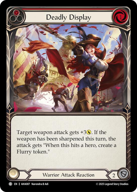 Deadly Display (Red) [AHA007] (Armory Deck Origins: Hala) | Total Play
