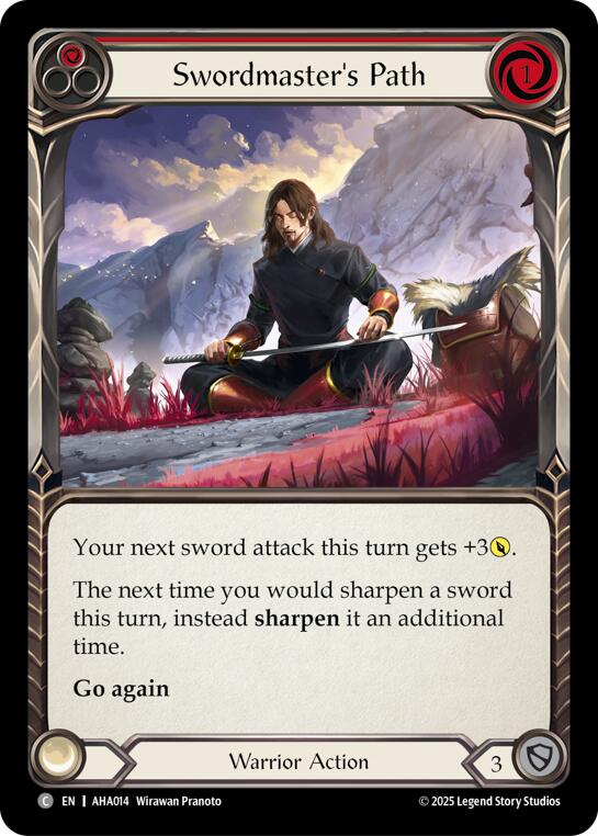 Swordmasters Path (Red) [AHA014] (Armory Deck Origins: Hala) | Total Play