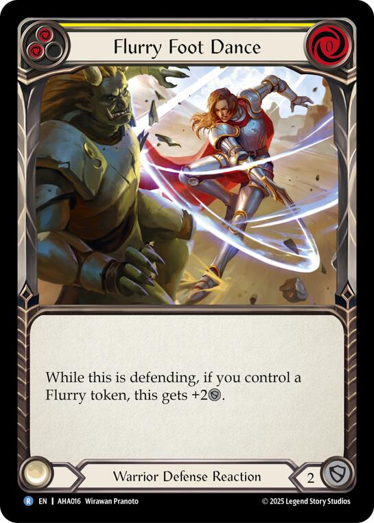 Flurry Foot Dance (Yellow) [AHA016] (Armory Deck Origins: Hala) | Total Play