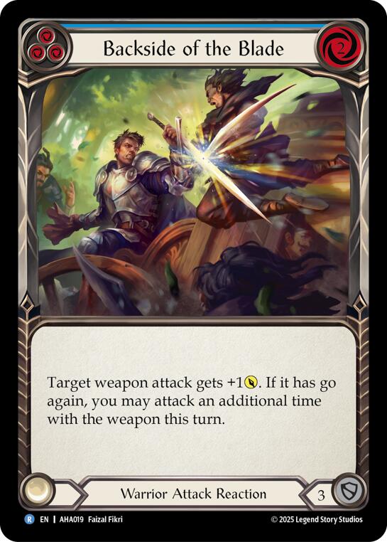 Backside Of The Blade (Blue) [AHA019] (Armory Deck Origins: Hala) | Total Play