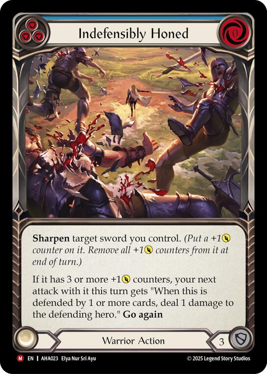 Indefensibly Honed (Blue) [AHA023] (Armory Deck Origins: Hala) | Total Play