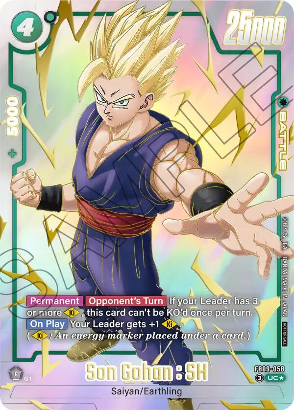 Son Gohan : SH (FB09-058) (Limited Pack 26-27 WAVE1) [Fusion World Tournament Cards] | Total Play